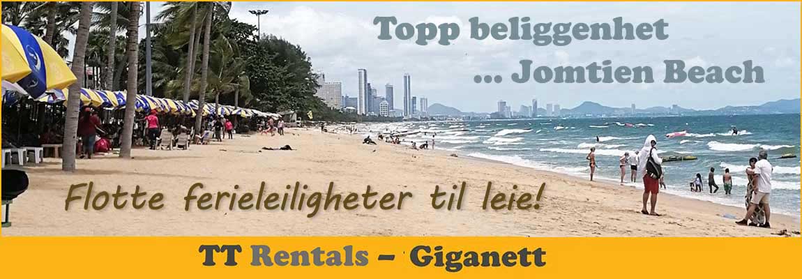 TT Rentals - flotte ferieleiligheter på Jomtien Beach