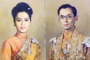 Ungdomsbilde av kongeparet