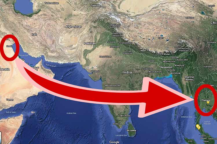 Det hentes mange thaier hjem fra Midt-&Oslash;sten i disse dager.